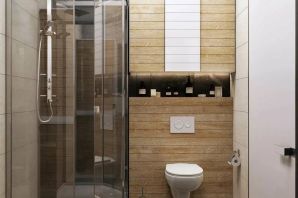 Дизайн интерьера ванной с душем