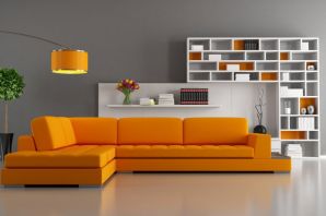 Оранжевая мебель