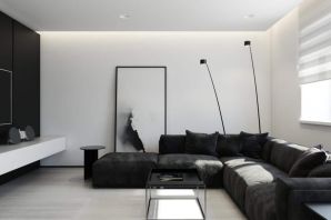 Гостиная комната в стиле минимализм