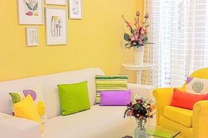 Дизайн комнаты в желтых тонах