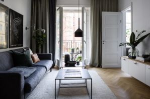 Дизайн в скандинавском стиле двухкомнатной квартиры
