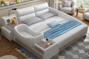 Многофункциональная двуспальная кровать