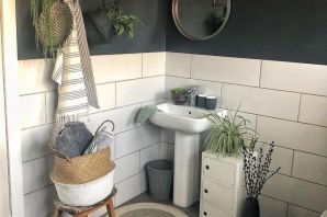 Интерьер небольшой ванной комнаты