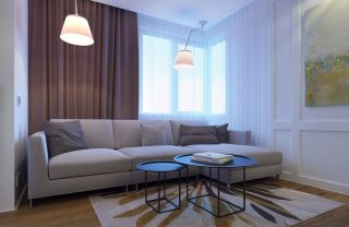 Угловой диван в однокомнатной квартире
