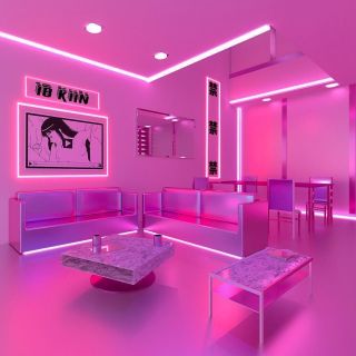 Эстетичная комната с подсветкой
