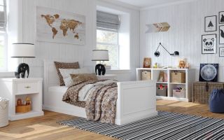 Подростковая спальня в скандинавском стиле