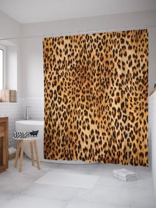 Панели в ванную с леопардом