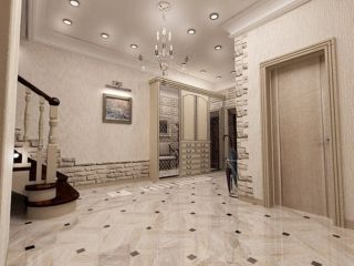 Плиточный пол в коридоре