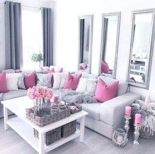 Розовая мебель в интерьере
