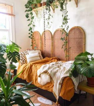 Спальня в стиле тропики