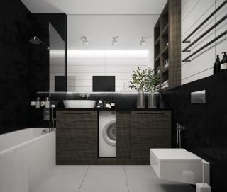 Интерьер ванной комнаты в стиле минимализм