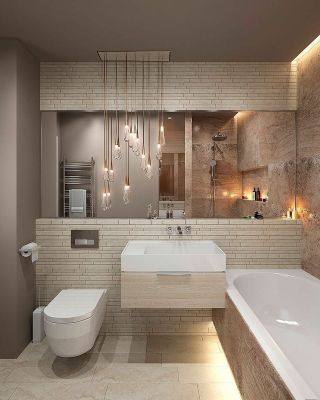 Дизайн совмещенных ванных комнат