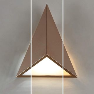 Треугольные светильники на стену