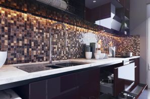 Мозаичная плитка для кухни на фартук цена