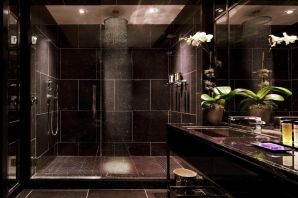 Дизайн ванной комнаты в темных тонах