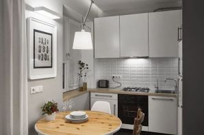 Дизайн кухни гостиной в хрущевских квартирах