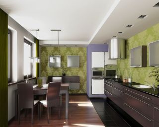 Дизайн небольшой кухни гостиной в квартире