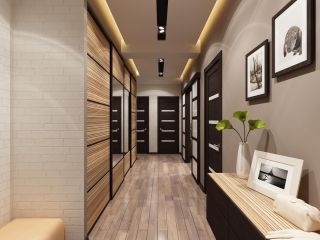 Дизайн узкого коридора в частном доме