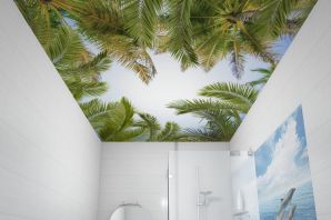 Панельный потолок в ванной