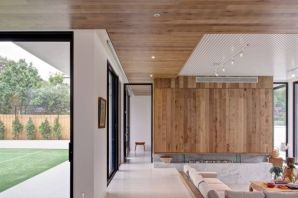 Деревянный потолок дизайн интерьера
