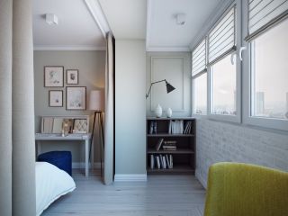 Дизайн комнат с балконами и окнами