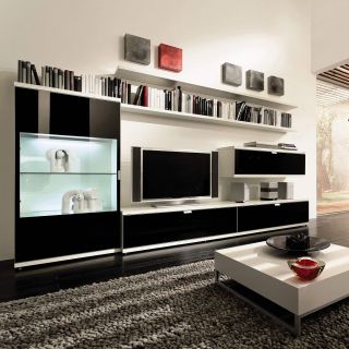 Интерьер стенки в гостиной современный дизайн