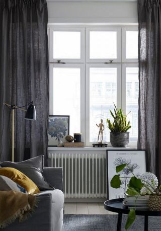 Оформление окна в скандинавском стиле