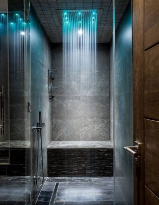 Ванная комната с тропическим душем