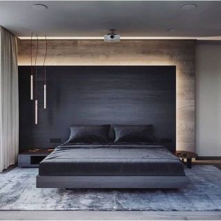 Кровать в стиле минимализм