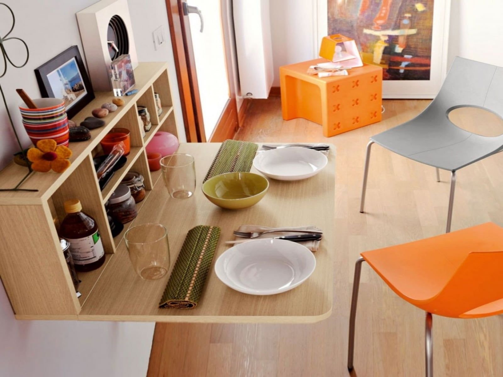варианты кухонных столов в маленькой кухне