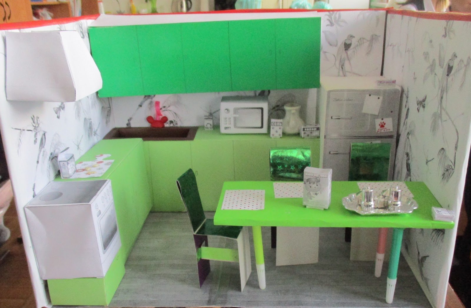Детская кухня из картона своими руками (68 фото)