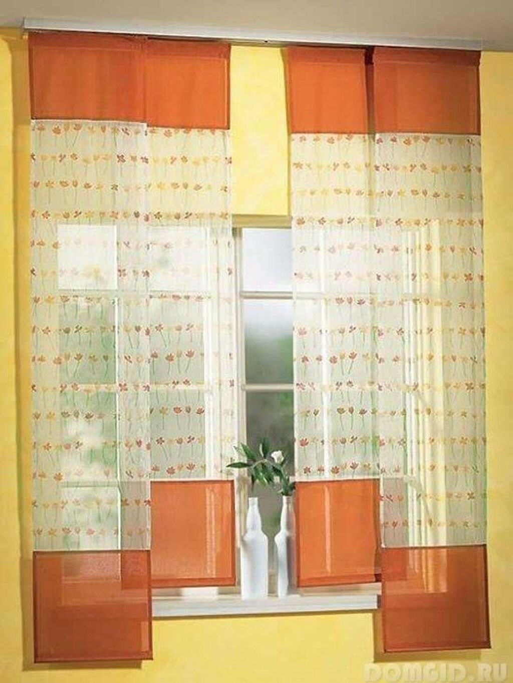 японские шторы фото в интерьере кухни