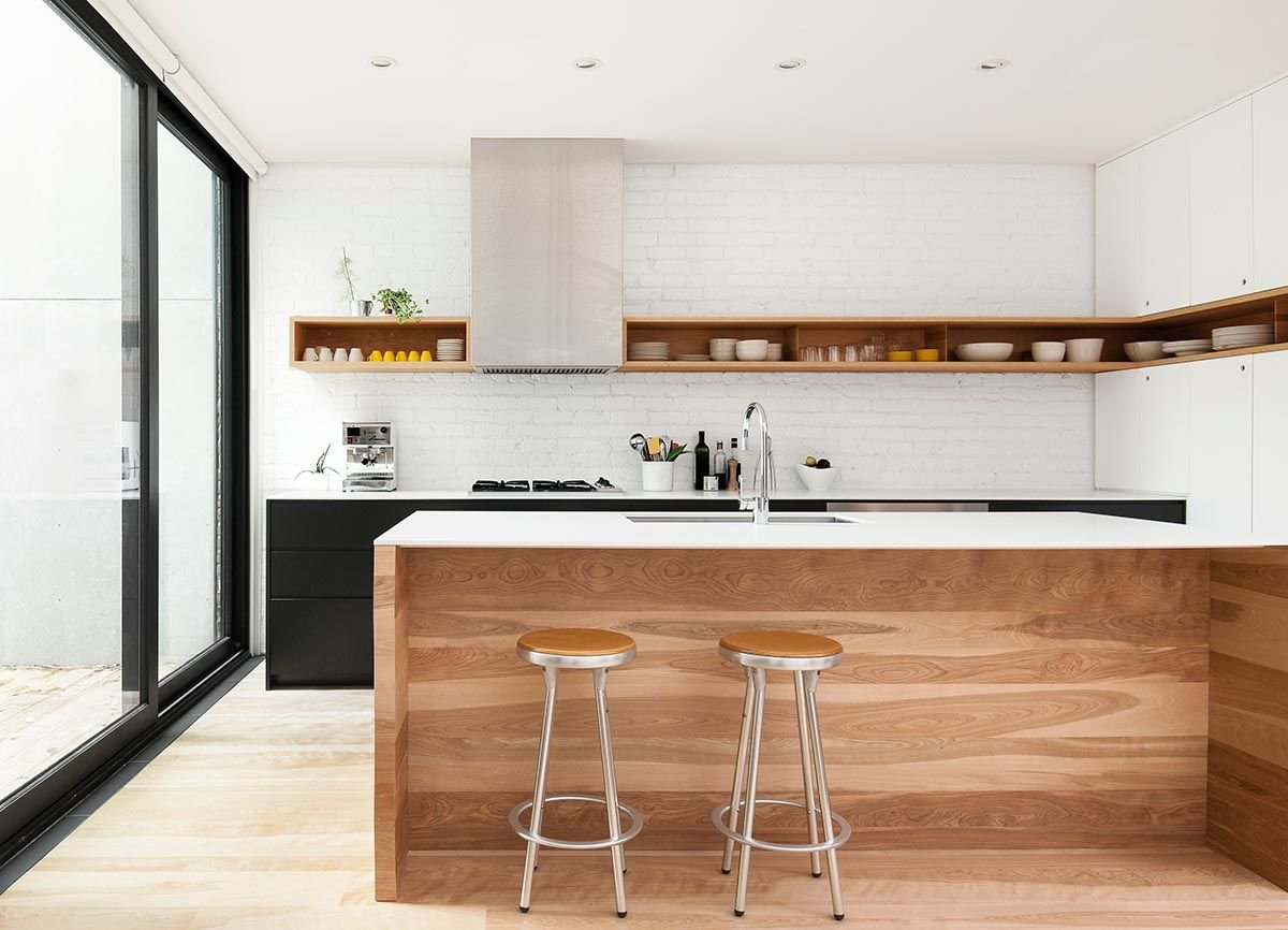Современные кухни без верхних шкафов фото дизайн