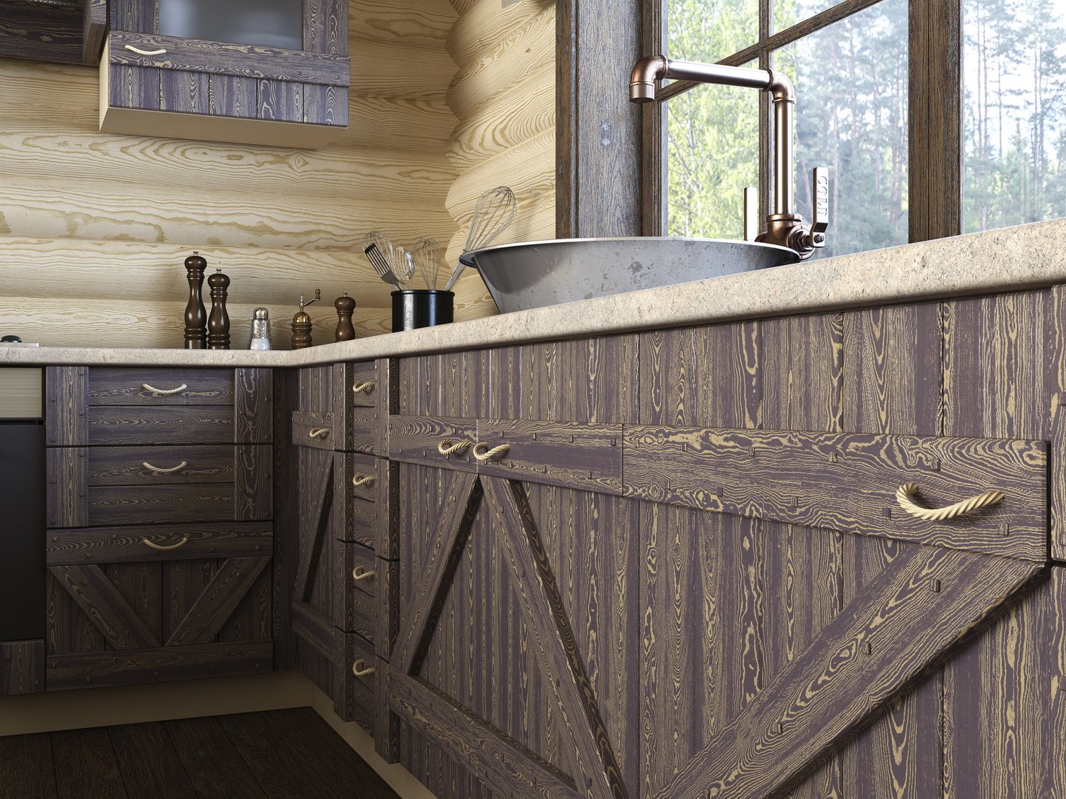 восстановление деревянных фасадов кухонной мебели