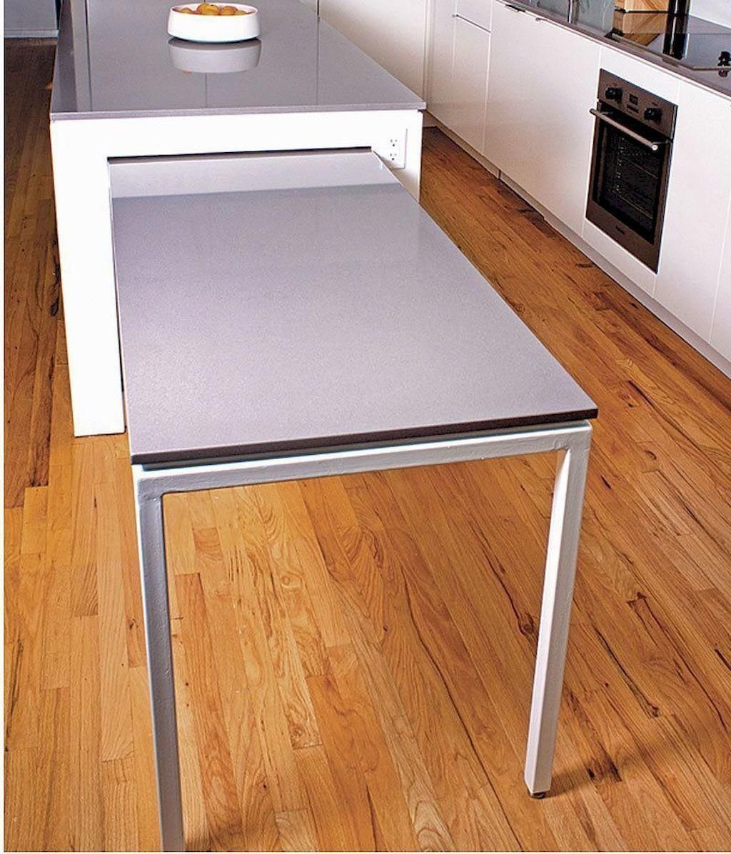 Выдвижной стол. Выдвижной стол на кухне. Кухонный остров с выдвижным столом. Складной выдвижной стол.