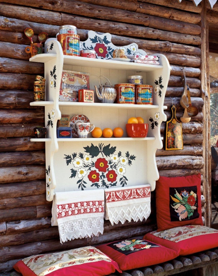 декор кухни в русском стиле