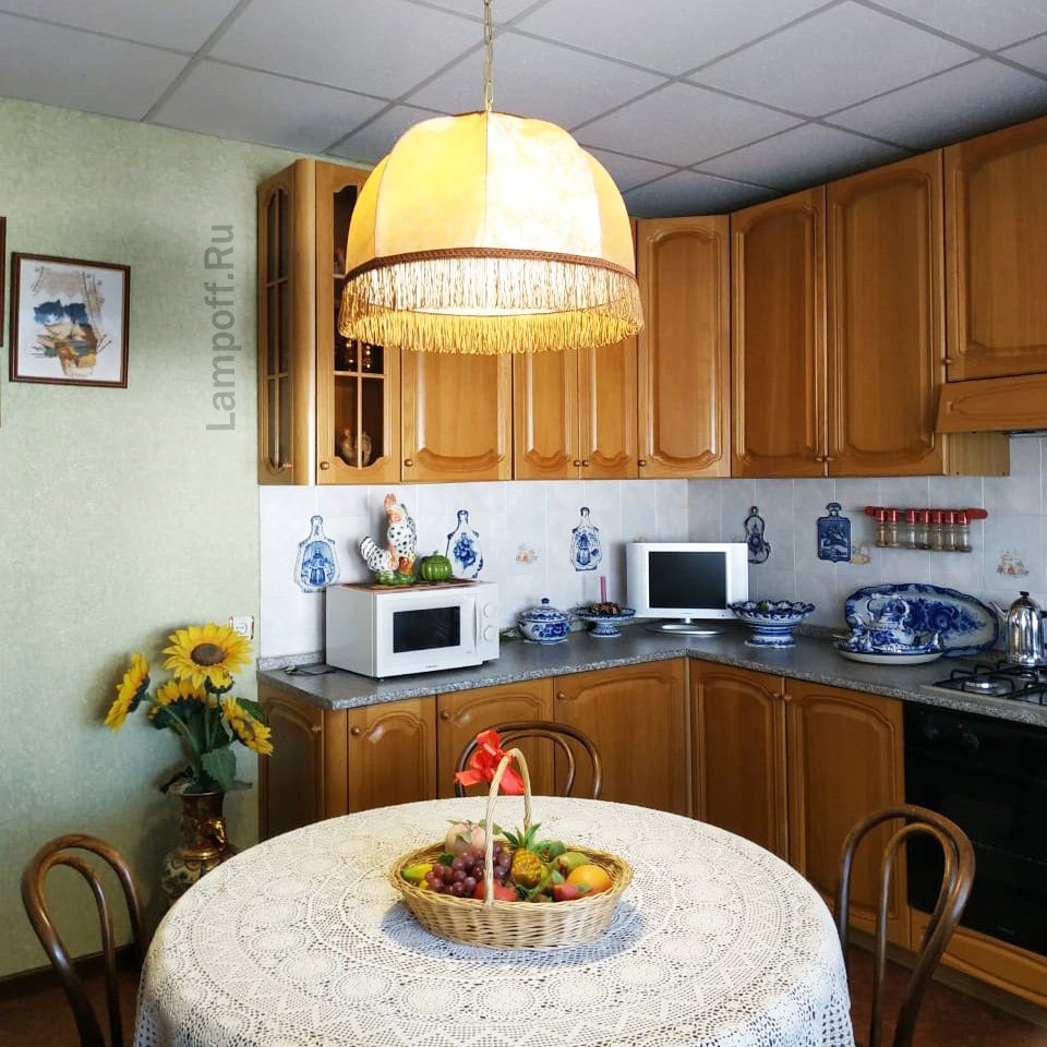 Люстра абажур на кухню (69 фото)