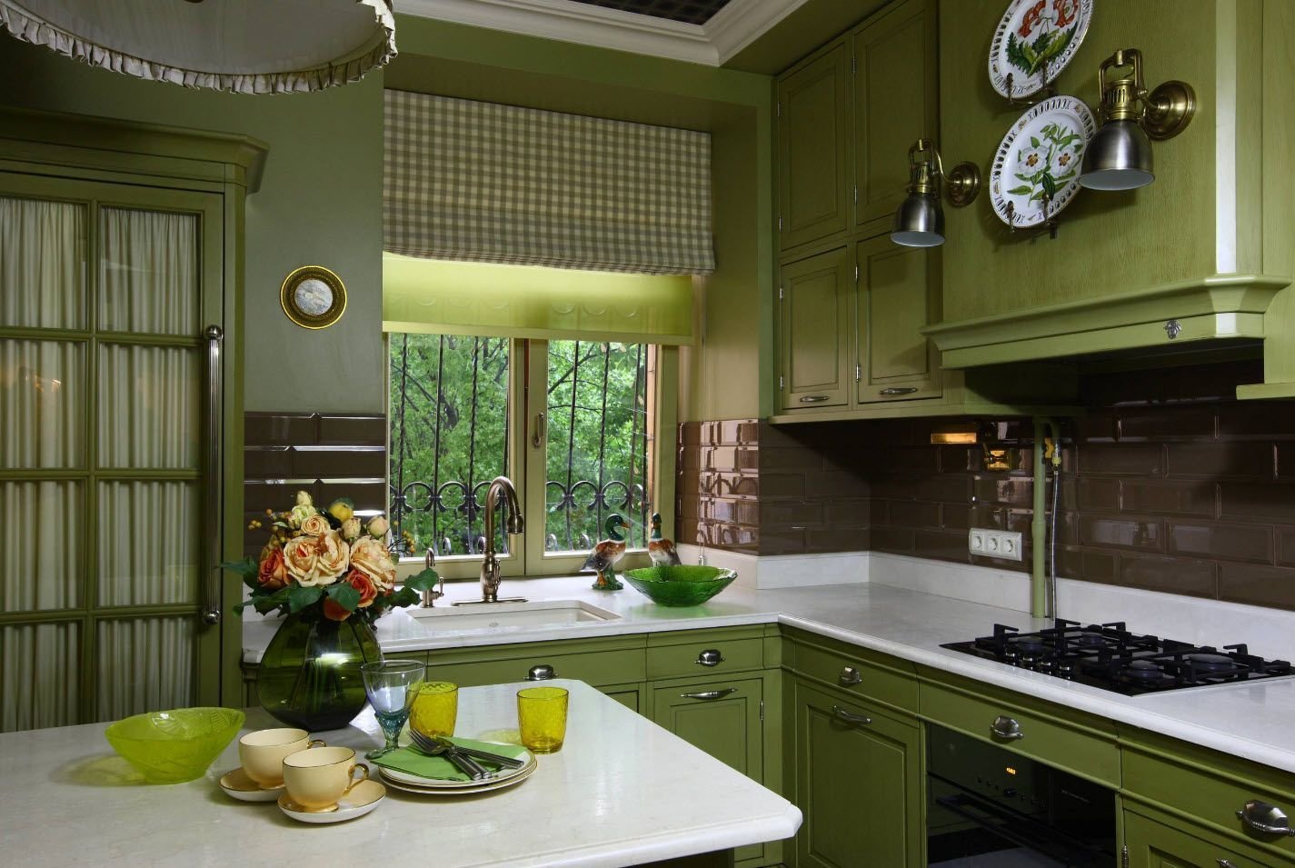 кухня олива интерьер фото