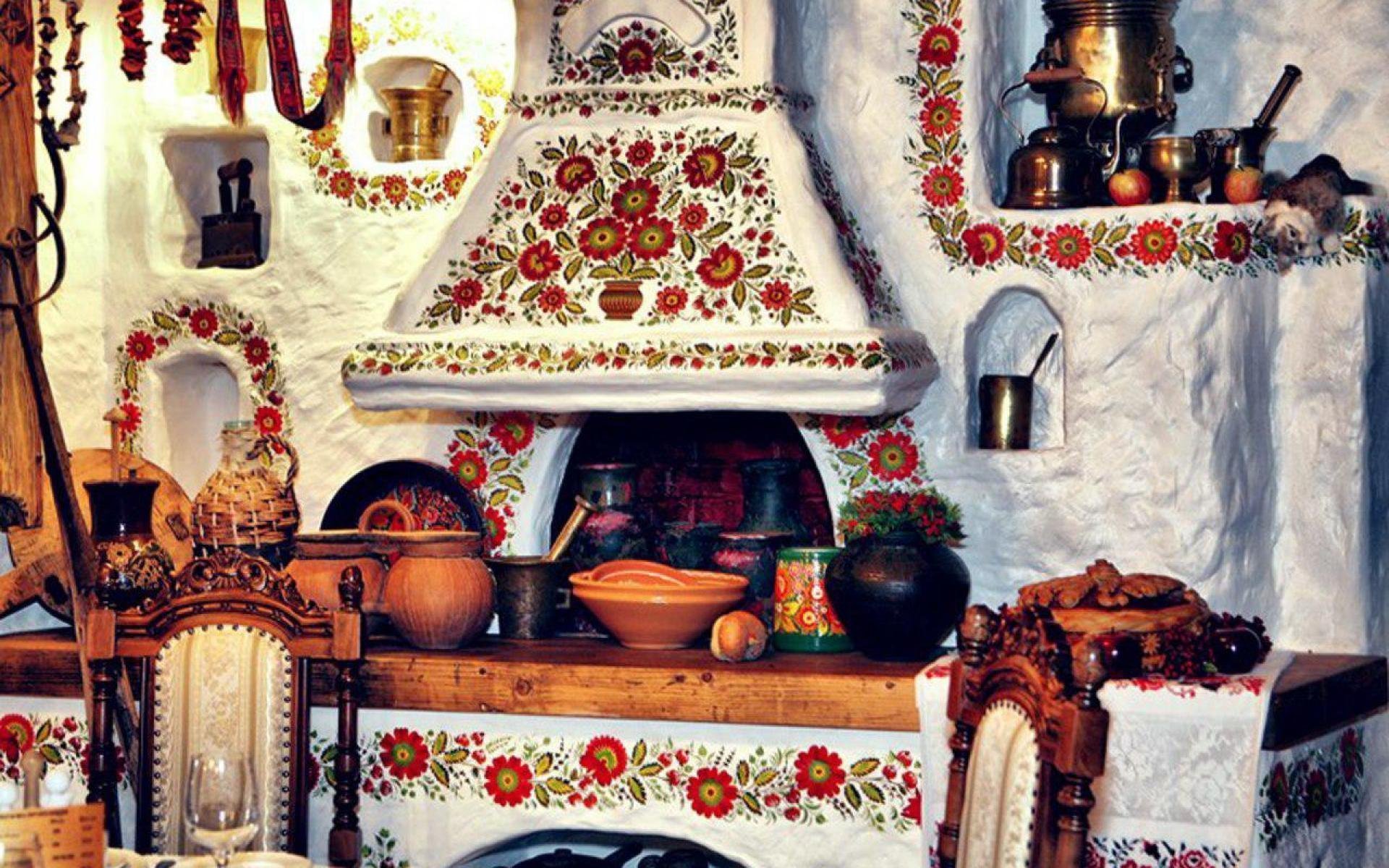 кухни в стиле русском народном стиле