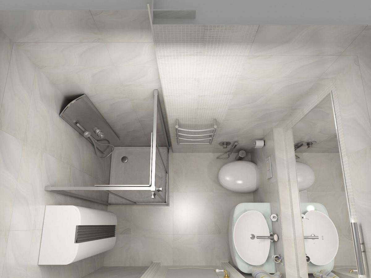 Планировка ванной комнаты с душем