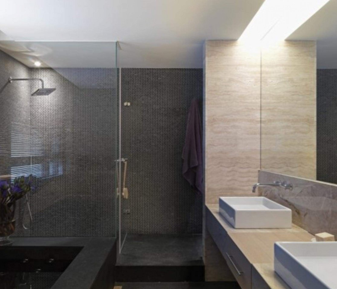 Ванна и душ в одном помещении фото