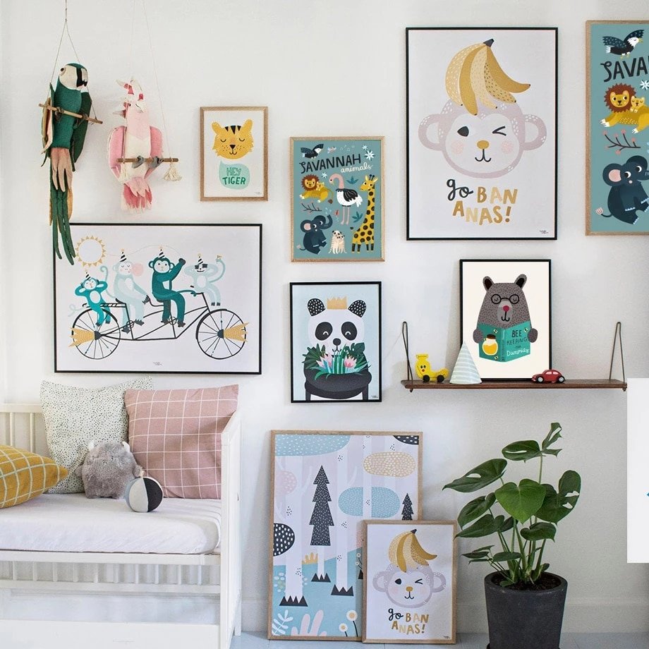 Картины для детской комнаты — 24 идеи картин для мальчиков и девочек
