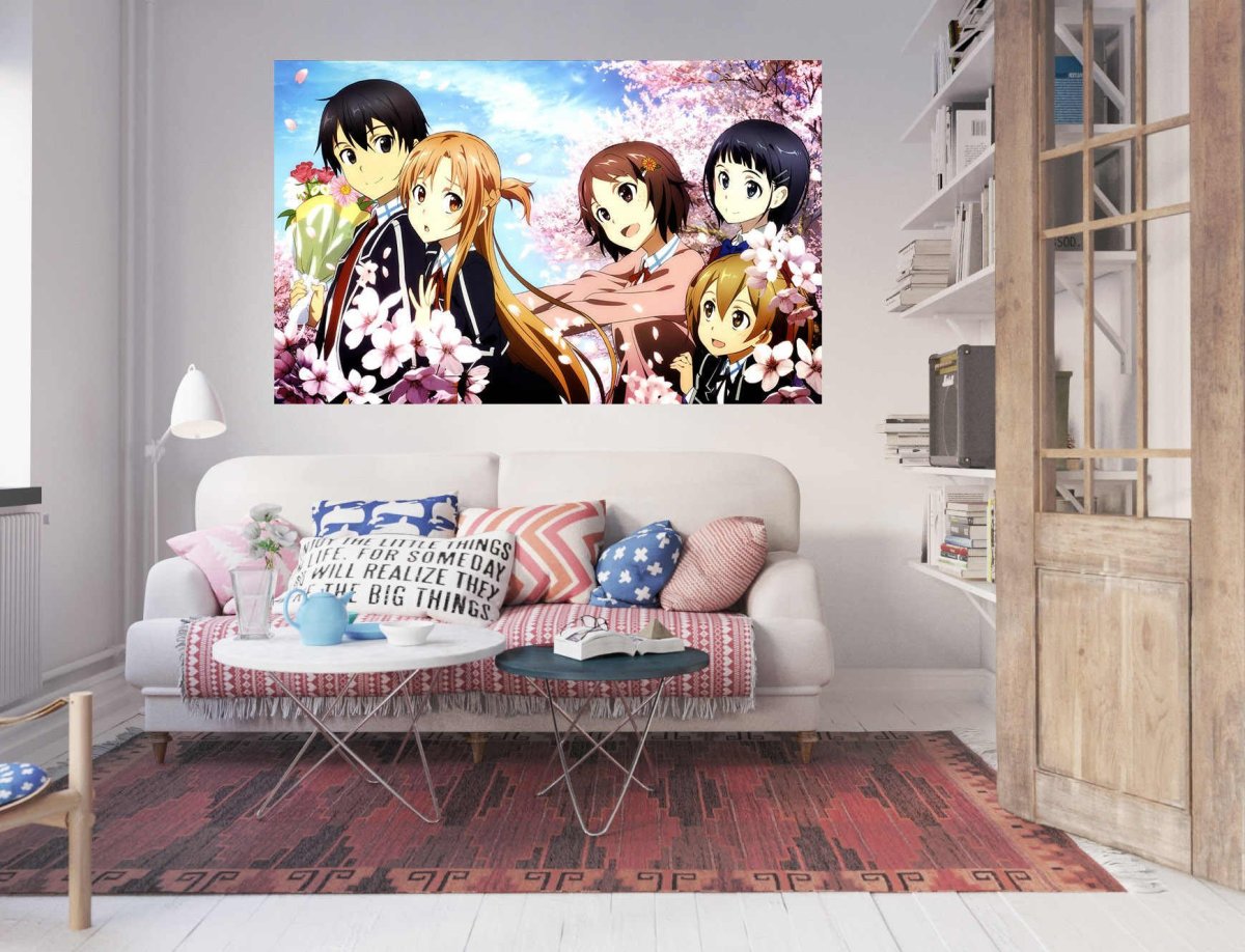 Стена из манги в комнате