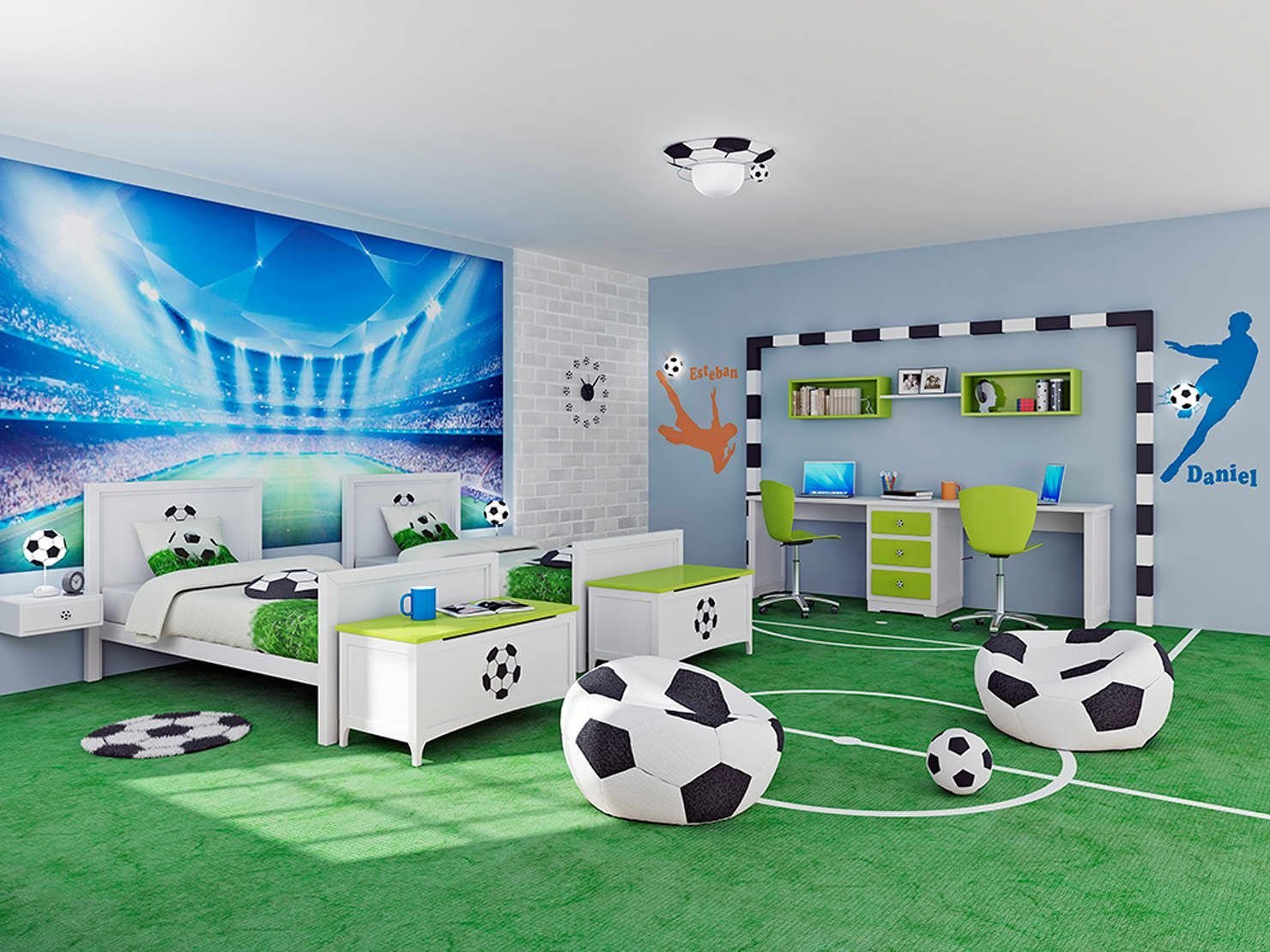 Дизайн интерьера детской комнаты фото.