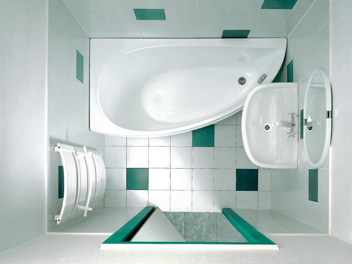Угловая ванна в интерьере: плюсы и минусы, примеры дизайна