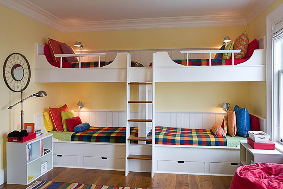 детская комната на троих дизайн