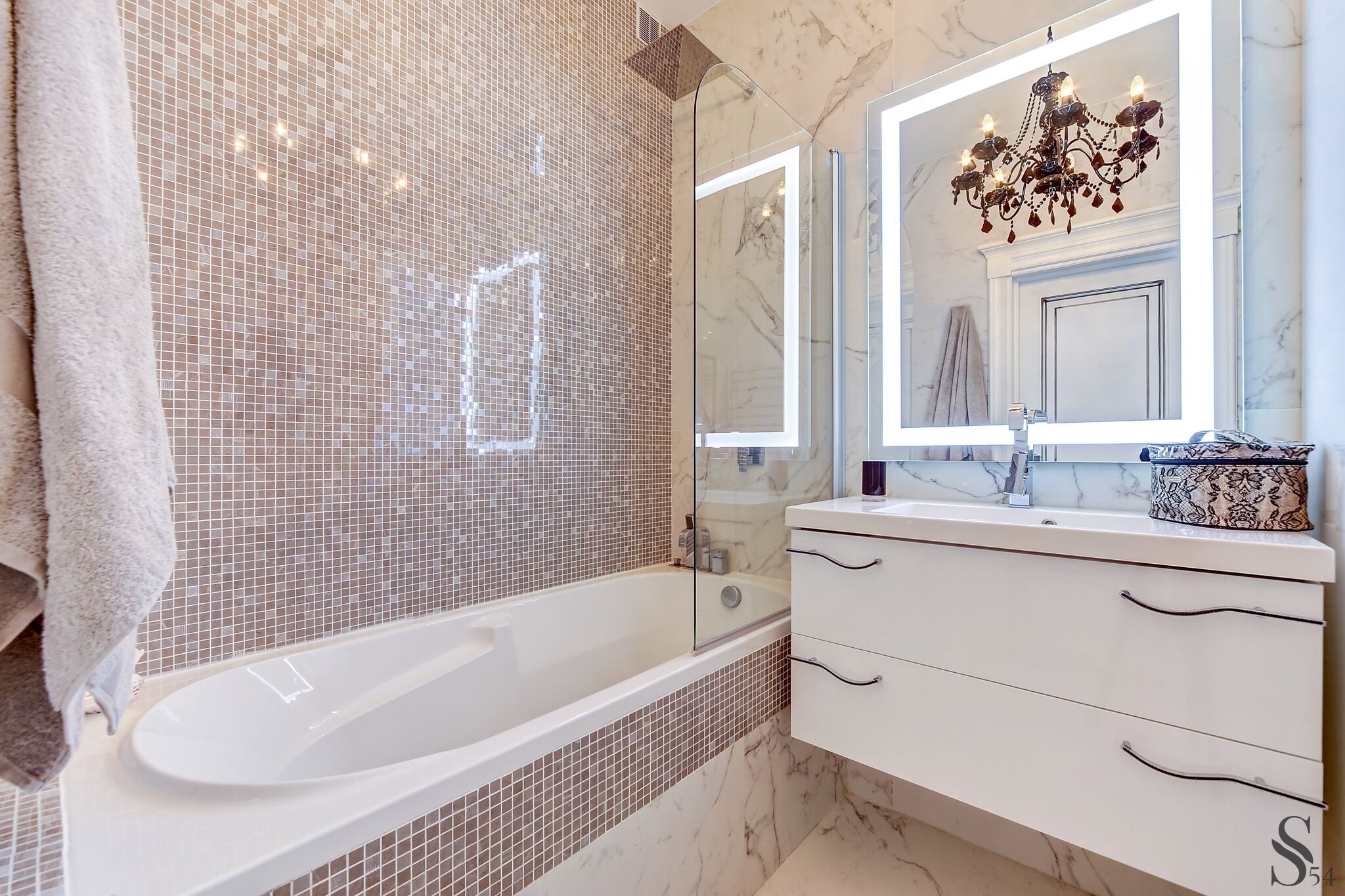 Дизайн ванной комнаты плитка мозаика (57 фото)