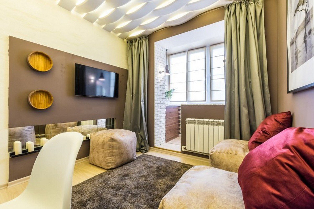 Гостиная и детская в одной комнате