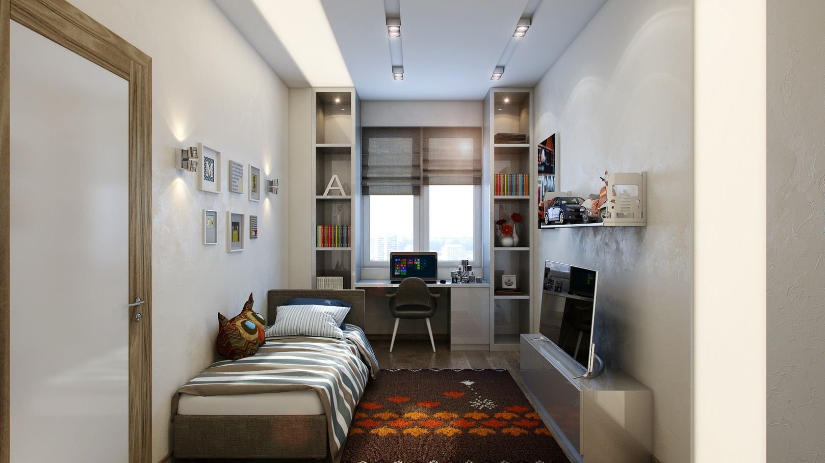 Дизайн узкой длинной спальни: идеи для интерьера с реальными фото комнат | kormstroytorg.ru