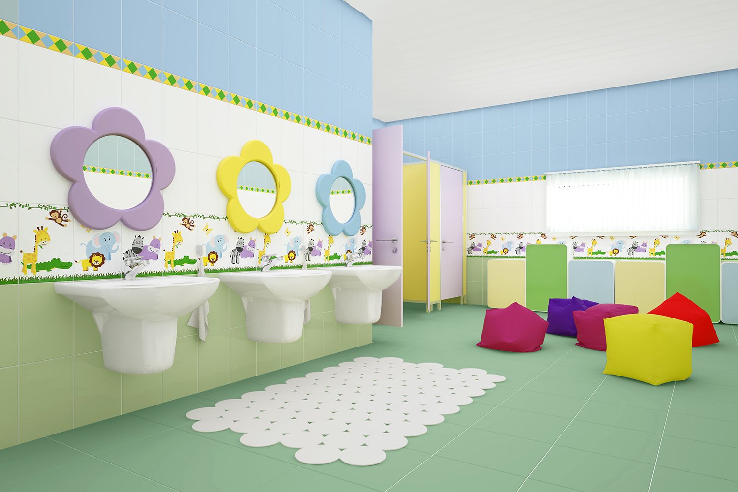 оформление туалета в детском саду шаблоны